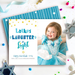 Foto Budget Hanukkah Latkes Lach Licht Kaart