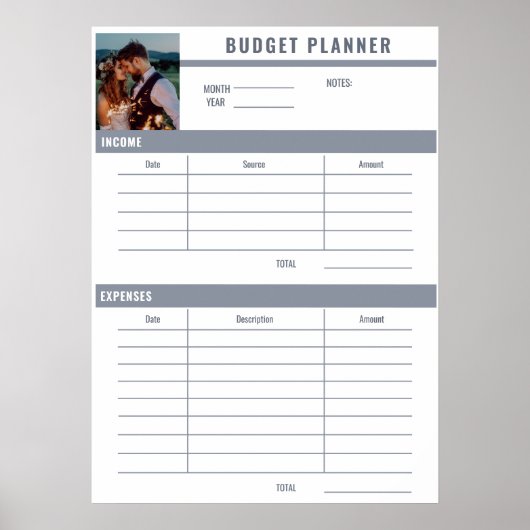 Foto-budgetplanner toevoegen poster (Voorkant)