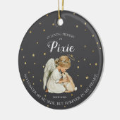 Foto Bunny Pet Memorial Keramisch Ornament (Links)