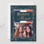 Foto Buon Natale en Bonne Année Feestdagenkaart (Achterkant)