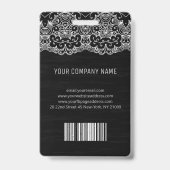 Foto Business ID en witte kant Badge (Achterkant)