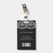 Foto Business ID en witte kant Badge (Achterkant met clip)