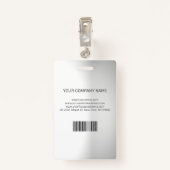 Foto Business ID op Gradient Grey Badge (Achterkant met clip)