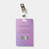 Foto Business ID op Stripes Badge (Achterkant met clip)