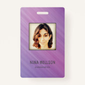 Foto Business ID op Stripes Badge (Voorkant)