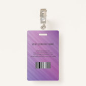 Foto Business ID op Stripes Badge (Achterkant met clip)