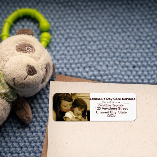 Foto Business Return-adreslabels Etiket