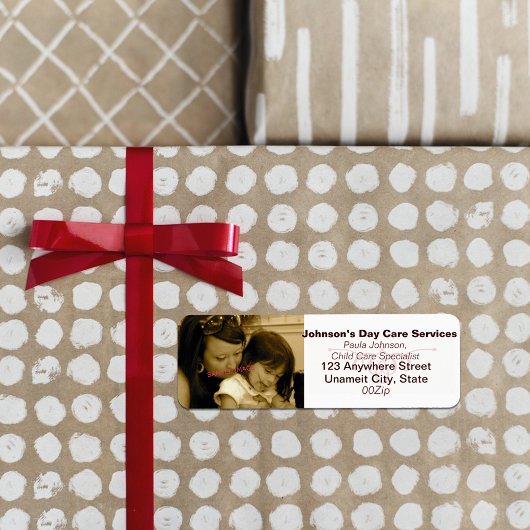 Foto Business Return-adreslabels Etiket