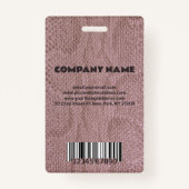 Foto Business Snakeskin ID-badge Badge (Achterkant)