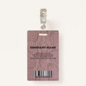 Foto Business Snakeskin ID-badge Badge (Achterkant met clip)