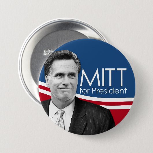 Foto Button - Mitt voor President (Voorkant /achterkant)