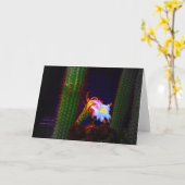 Foto "Cactus Flower at Sunset #105" Kaart (Gele Bloem)