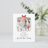 Foto Cadeau Kerst Kaart (Staand voorkant)