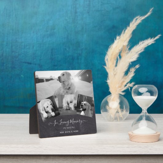 FOTO Cadeau ter nagedachtenis aan hond - Aandenken Fotoplaat (Insitu)