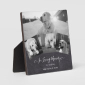 FOTO Cadeau ter nagedachtenis aan hond - Aandenken Fotoplaat (Voorkant)