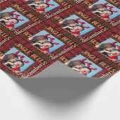 FOTO Cadeaupapier Buffalo Plaid Kerst Uitspraken (Hoek)