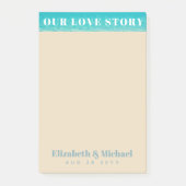 FOTO Cadeaus voor Jonggehuwden ONZE LIEFDESGESCHIE Post-it® Notes (Voorkant)