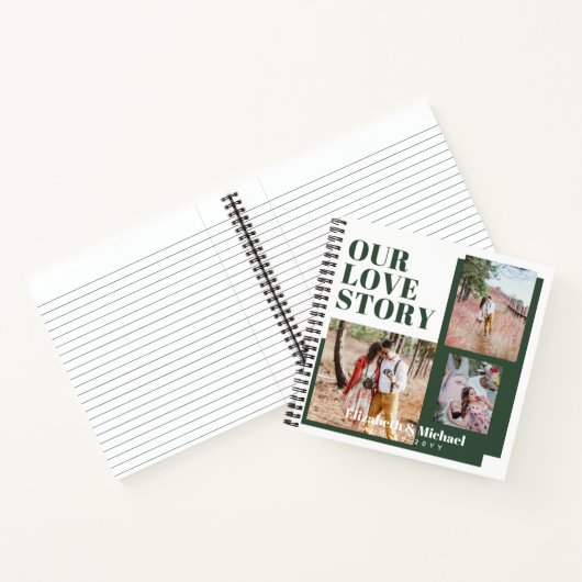 FOTO-cadeaus voor Passen getrouwd ONZE VERLICHTE V Notitieboek (Binnen)