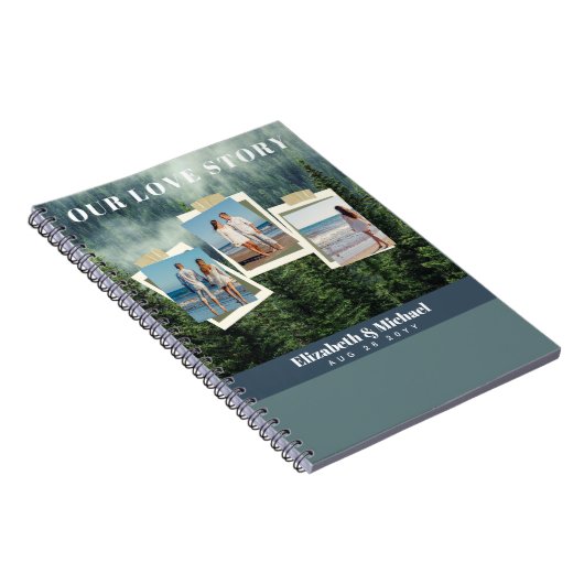 FOTO-cadeaus voor Passen getrouwd ONZE VERLICHTE V Notitieboek (Rechterzijde)