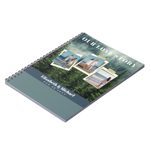 FOTO-cadeaus voor Passen getrouwd ONZE VERLICHTE V Notitieboek (Linkerzijde)