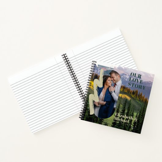 FOTO-cadeaus voor Passen getrouwd ONZE VERLICHTE V Notitieboek (Binnen)