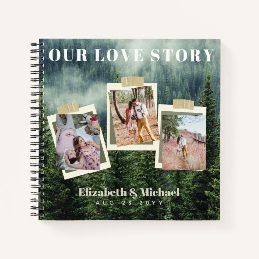 FOTO-cadeaus voor Passen getrouwd ONZE VERLICHTE V Notitieboek (Voorkant)