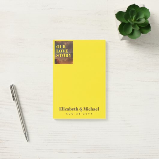 FOTO-cadeaus voor Passen getrouwd ONZE VERLICHTE V Post-it® Notes (Kantoor)