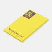 FOTO-cadeaus voor Passen getrouwd ONZE VERLICHTE V Post-it® Notes (Schuin)