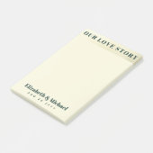 FOTO-cadeaus voor Passen getrouwd ONZE VERLICHTE V Post-it® Notes (Schuin)