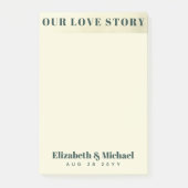 FOTO-cadeaus voor Passen getrouwd ONZE VERLICHTE V Post-it® Notes (Voorkant)