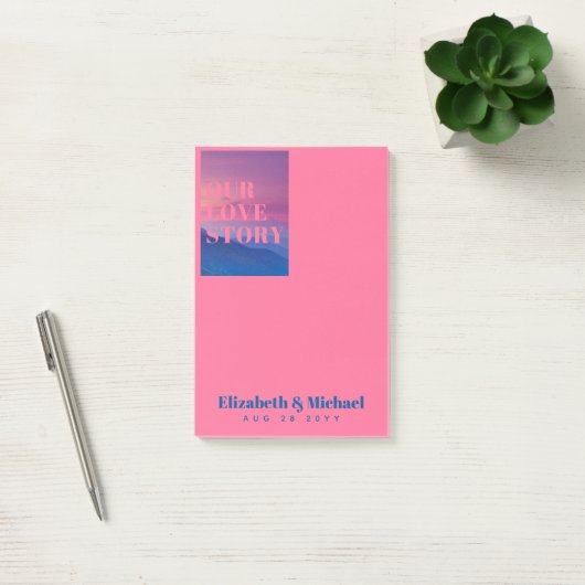 FOTO-cadeaus voor Passen getrouwd ONZE VERLICHTE V Post-it® Notes (Kantoor)