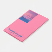 FOTO-cadeaus voor Passen getrouwd ONZE VERLICHTE V Post-it® Notes (Schuin)