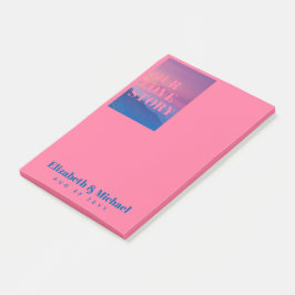 FOTO-cadeaus voor Passen getrouwd ONZE VERLICHTE V Post-it® Notes