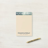 FOTO-cadeaus voor Passen getrouwd ONZE VERLICHTE V Post-it® Notes (Op bureau)