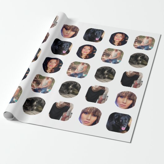 Foto cadeauverpakking cadeaupapier (Uitgerold)