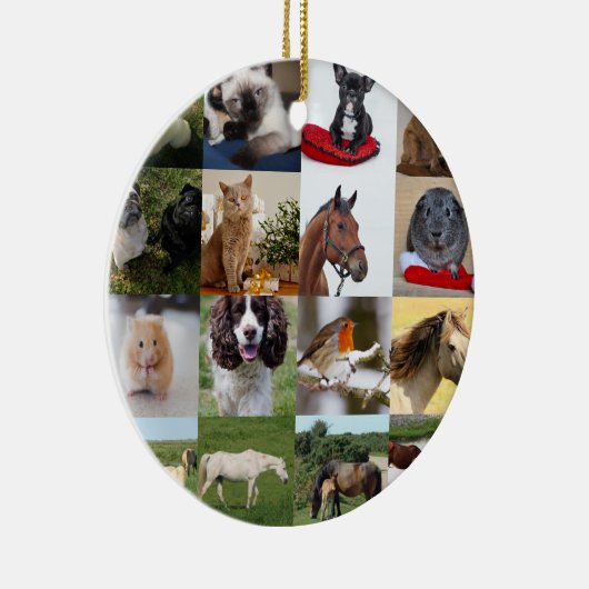 FOTO CADO'S MOEDER VADER OMA OPA HUISDIEREN VRIEND KERAMISCH ORNAMENT (Rechts)