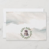 Foto Cake Smash Eerste Verjaardagsfeestuitnodiging Kaart (Achterkant)