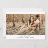 Foto & Calligrafie 3 Mod W Bewaar de datum Kaart (Voorkant)