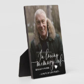 Foto-calligrafie ter nagedachtenis fotoplaat (Zijkant)