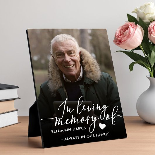 Foto-calligrafie ter nagedachtenis fotoplaat