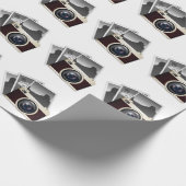 FOTO CAMERA-ILLUSTRATIEPATROON CADEAUPAPIER (Hoek)