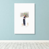 Foto Canvas Alternatieve bruiloft gastenboek Afdruk (Insitu (Houten vloer))