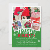 FOTO CARD Prettige feestdagen 2022 Red Green Kaart (Voorkant)