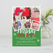 FOTO CARD Prettige feestdagen 2022 Red Green Kaart (Staand voorkant)