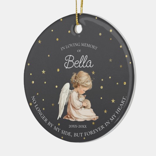 Foto Cat Pet Memorial Keramisch Ornament (Links)