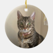 Foto Cat Pet Memorial Keramisch Ornament (Achterkant)
