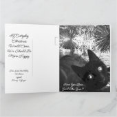 Foto Cat Tekst Aanpassen Christmas Kaart (Binnen)
