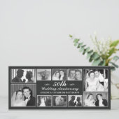 Foto Celebration 50th Wedding Jubileum Kaart (Staand voorkant)