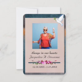 Foto Celebration of Life Service Gebed Kaart