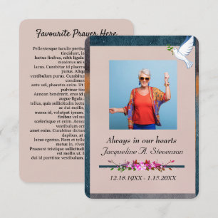 Foto Celebration of Life Service Gebed Kaart